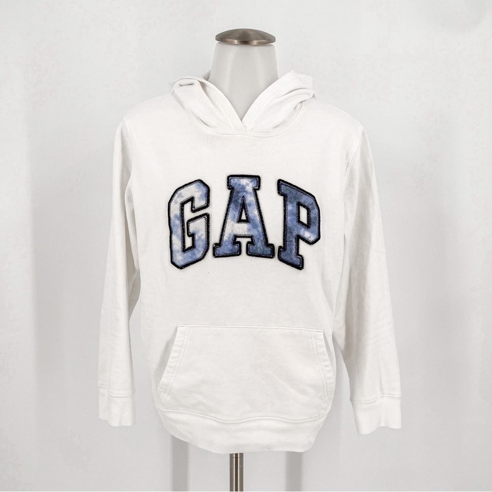 GAP white logo hoodie